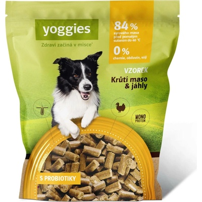 Yoggies granule lisované za studena s probiotiky Krůtí maso & jáhly 90 g