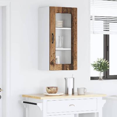 vidaXL Панел за миялна машина Kalmar 2 pcs Старо дърво 40 x 31 x 80 см (884651)