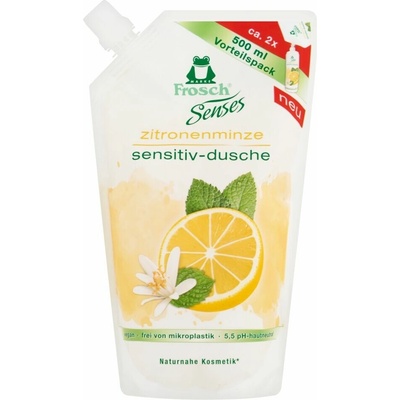 Frosch EKO Senses Sprchový gél Citrónová mäta náhradná kazeta 500 ml