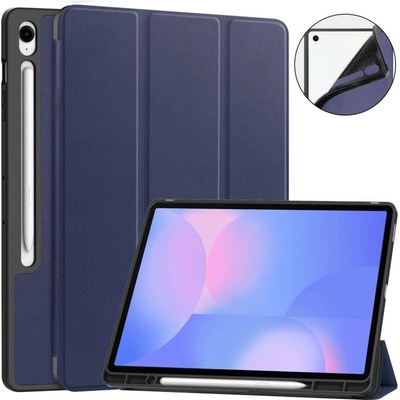 Vsetkonamobil 107611 LEATHER Zaklápací kryt pre Samsung Galaxy Tab S10 FE+ modrý