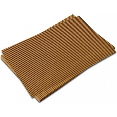 Stepa - vlnitá lepenka 50 × 70 cm, 260 g/m2, hnědá