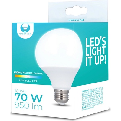 Forever Led žárovka E27 10W 4500K GLOBE G95