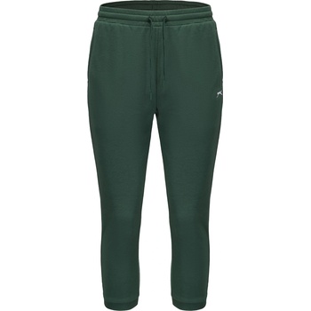 Image 1 of Slazenger Дамски 3/4 анцуг Slazenger Leisure Three Quarter Interlock Jogging Bottoms Womens - Forest Green