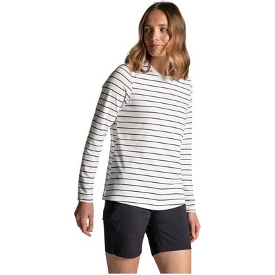 Craghoppers NosiLife Akona Long Sleeved Top bílá/modrá