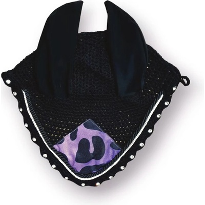 TEQ Purple Leopard čabraka háčkovaná elastická krystalky