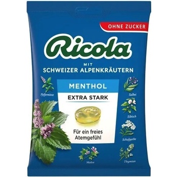 Ricola Mentol Extra silný bez cukru 75 g