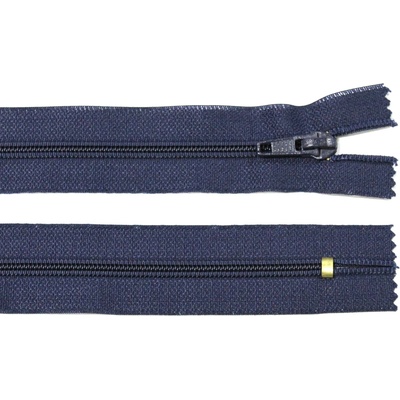 Spirálový zip no.5 nerozepínací 18cm tmavě modrý