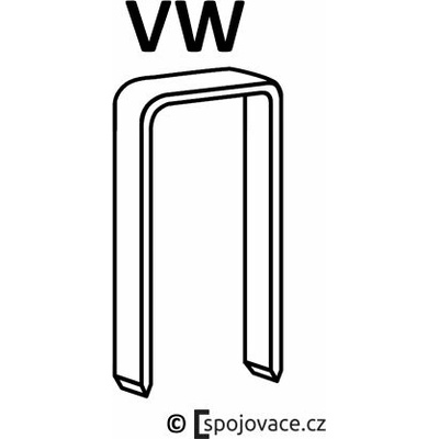 Spony Prebena VW, délka 6 mm