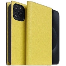 SLG Design D8 Neon Full Grain Leather Diary iPhone 15 Pro Max - Lemon