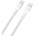 Dudao L9C Max 240W PD USB-C - USB-C 2m кабел - бял (L9CMAX_White 2M)
