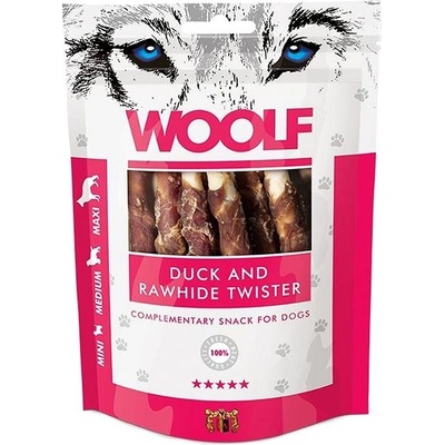 WOOLF Duck And Rawhide Twister 100 g