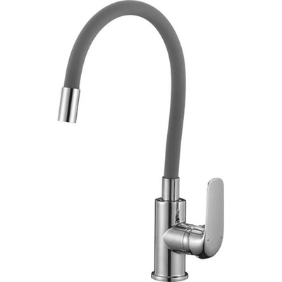 Laveo Стоящ смесител за кухня с гъвкава сива лебедка (961d)