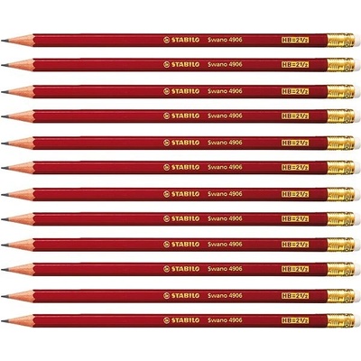 Stabilo Swano 4906 HB s gumou 12 ks – Zboží Dáma