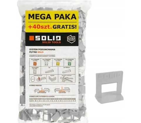 Solid 101007 Spony SOLID leveling 1,5mm-400+40ks