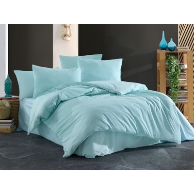 Brotex obliečky krep UNI mint nitený gombík 140x220 70x90