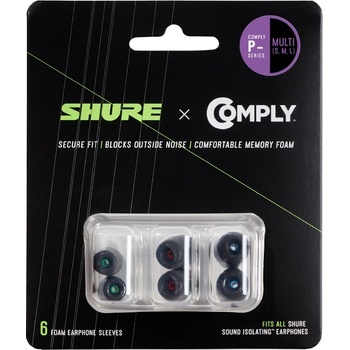 Shure Резервни тапички слушалки in-ear серия SE и AONIC, комплект размери S, M, L SHURE EACYPF-6KIT