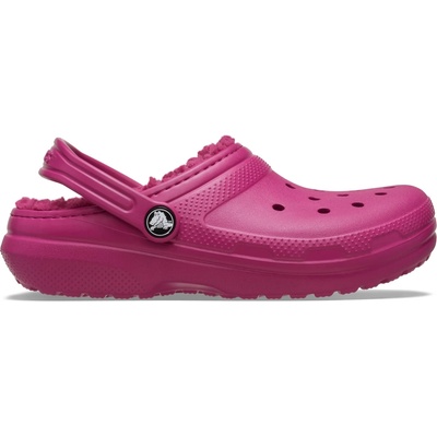 Crocs Детски пантофи Crocs Kid's Classic Lined Clog Slippers - Royal Pink - размер J3 (US) (702-2295-0919)