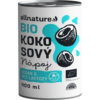 Allnature Bio Kokosové mléko 400 ml