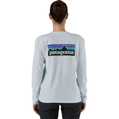 Patagonia W's L S P 6 Logo Responsibili Tee white