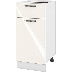 ИРИМ Долен кухненски шкаф Сити БФ-Крийм гланц-11-24 40 см