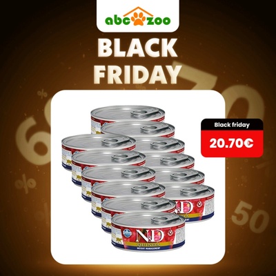 N&D Cat QUINOA Adult Weight Manamegent Lamb & Brocolli 12 x 80 g