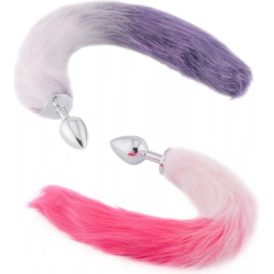 LOLO nerezový anální kolík s barevným ocasem – Zbozi.Blesk.cz