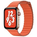 COTEetCI kožený magnetický řemínek Loop Band pro Apple Watch 38 / 40mm oranžový WH5205-OR