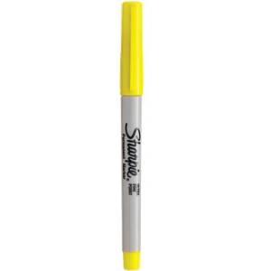 Sharpie Алкохолен маркер, 0, 5 мм, коничен, SHARPIE "Ultra Fine Point", жълт NSH0811310 (NSH0811310)
