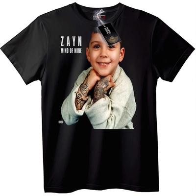 NOONEBRAND Тениска ZAYN Умът Ми - XL, Black