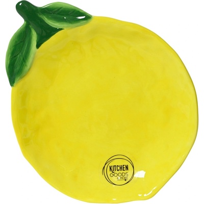 Kaemingk Talíř z dolomitu citron 13,5 x 17 x 2 cm