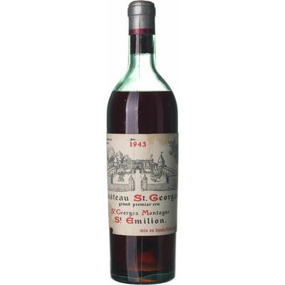 Chateau St. Georges Saint-Emilion Premier Cru suché červené 1943 0,75 l (holá láhev)