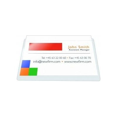 Q-CONNECT Samolepiace vrecko vizitkové s otvorom zhora Q-Connect 56x93mm 100ks