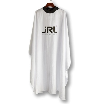 JRL Professional White cape with velcro Biela pláštenka so zapínaním na suchý zips