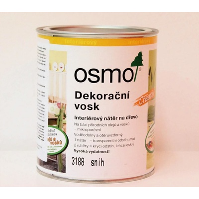 Osmo 3188 Dekoračný vosk intenzívny 2,5 l Sneh