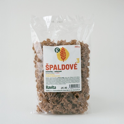 Ravita Špaldové cestoviny celozrnné fliačky 250 g