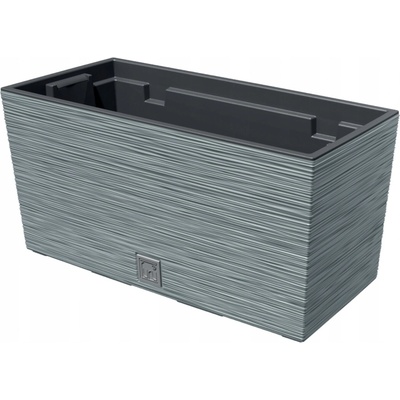 Prosperplast Květináč plast šedý 58 x 18,5 x 19,5 cm