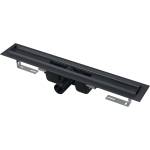 Alcadrain - Душ канал 30 см, с ръб за перфорирана решетка, матово черно APZ1BLACK-300 (APZ1BLACK-300)