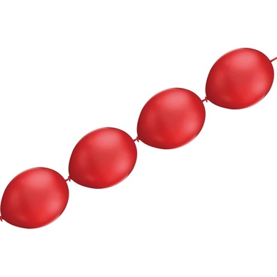 Balónky řetězové LED červené