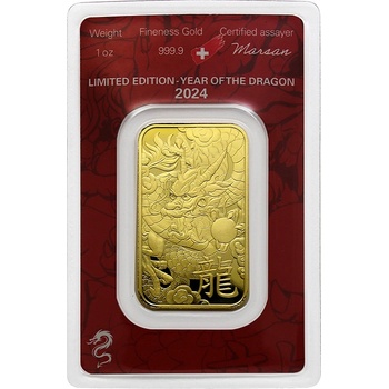 Argor-Heraeus zlatý slitek Limited edition Rok draka 1 oz