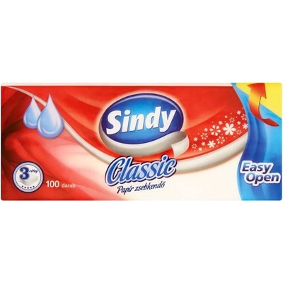 Sindy classic papierové vreckovky 3-vrstvové 100 ks