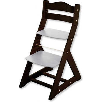 Hajdalánek Rostoucí židle Maja opěrka do kulata wenge / světle šedá