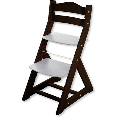 Hajdalánek Rostoucí židle Maja opěrka do kulata wenge / světle šedá