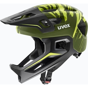 uvex Детска велосипедна каска UVEX React Fullface Jr dark olive matt