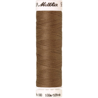 Nitě SERALON 100m na univerzální šití, polyester AMANN Mettler - více barev 6677: 1424 světle hnědá