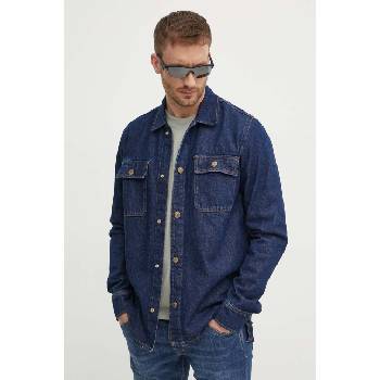 Pepe Jeans Дънково яке Pepe Jeans RELAXED OVERSHIRT в тъмносиньо преходен модел с уголемена кройка PM308585CU4 (PM308585CU4)