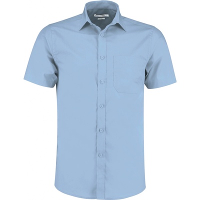 Kustom Kit pánská popelínová košile light blue KK141