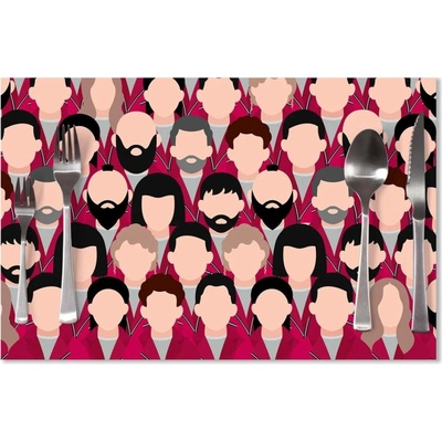 Sablio Prostírání Money heist Anonymní tváře 40x30cm