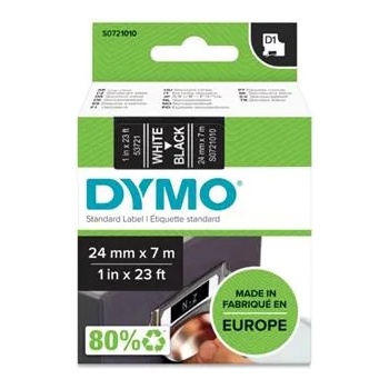 DYMO Лента за машини за надписване, 24 mm x 7 m, DYMO "D1", черно-бяла (53721)