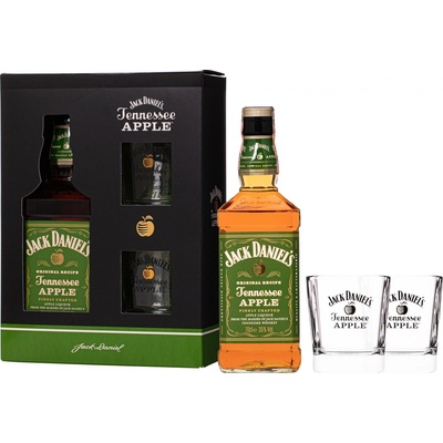 Jack Daniel's Apple 40% 0,7 l (dárkové balení 2 sklenice)