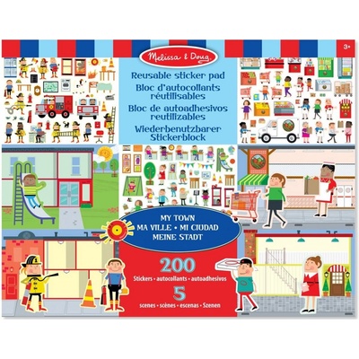 Melissa & Doug Blok s adheznými samolepkami Mesto